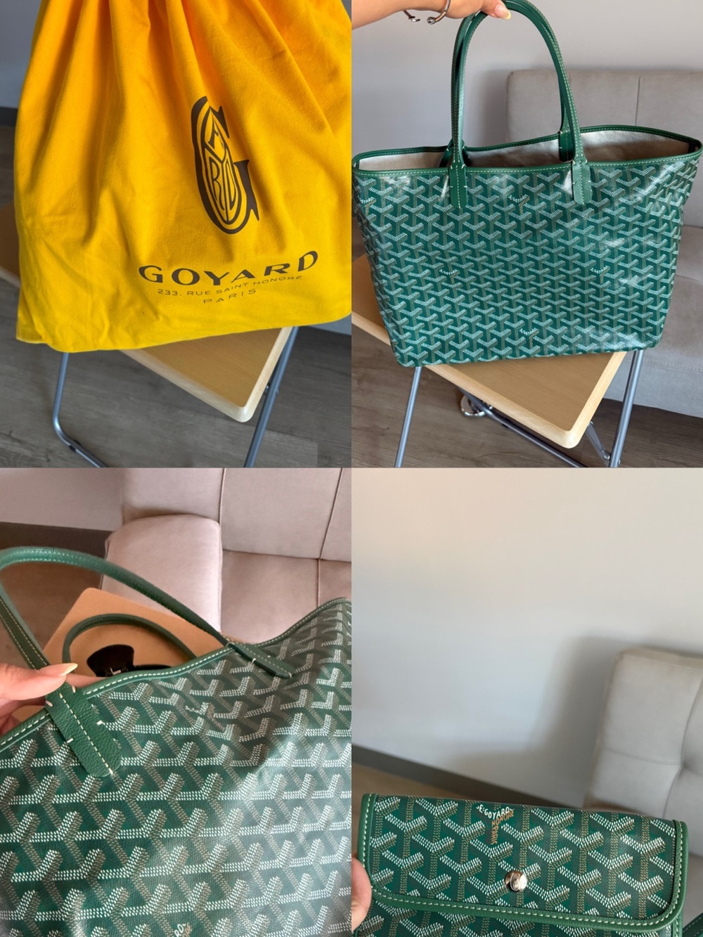 Goyardine Saint Louis PM Green - Picture 2 of 7